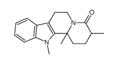 3,12,12b-trimethyl-2,3,6,7,12,12b-hexahydroindolo[2,3-a]quinolizin-4(1H)-one Structure