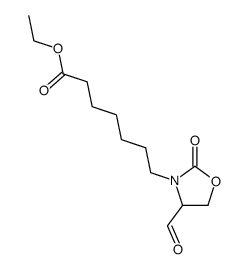 ethyl 7-(4-formyl-2-oxo-3-oxazolidine)heptanone Structure