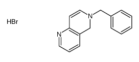 6-benzyl-5H-1,6-naphthyridin-1-ium,bromide Structure