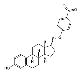 3-hydroxy-17-(4-nitrophenyldithio)-1,3,5(10)-estratriene结构式