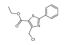 ethyl 4-(chloromethyl)-2-phenylthiazole-5-carboxylate structure