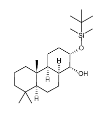 13α-t-butyldimethylsilyloxy-8-epi-podocarpan-14α-ol Structure