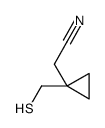 1-(mercaptomethyl)cyclopropane acetonitrile结构式