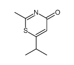 2-methyl-6-propan-2-yl-1,3-thiazin-4-one结构式