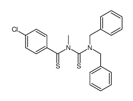 1,1-Dibenzyl-3-(4-chloro-thiobenzoyl)-3-methyl-thiourea Structure