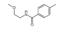 N-(2-methoxyethyl)-4-methylbenzamide结构式