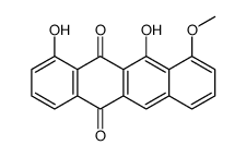 1,11-dihydroxy-10-methoxytetracene-5,12-dione Structure