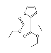 diethyl 2-ethyl-2-thiophen-2-ylpropanedioate Structure