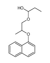 1-(2-naphthalen-1-yloxypropoxy)propan-1-ol结构式