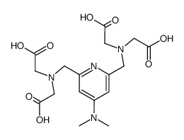 4-(Dimethylamino)-2,6-pyridinbis(methylamin)-N,N,N',N'-tetraessigsaeure结构式