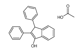 acetic acid,2,3-diphenyl-3H-inden-1-ol Structure