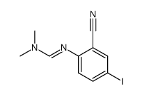 N'-(2-cyano-4-iodo-phenyl)-N,N-dimethyl-formamidine结构式