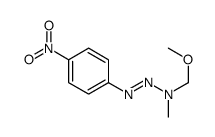 1-methoxy-N-methyl-N-[(4-nitrophenyl)diazenyl]methanamine Structure