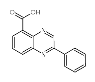 2-苯基-喹噁啉-5-羧酸结构式