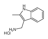 [(2-Methyl-1H-indol-3-yl)methyl]amine hydrochloride Structure