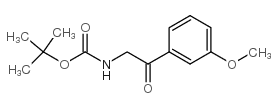 [2-(3-methoxy-phenyl)-2-oxo-ethyl]-carbamic acid tert-butyl ester Structure