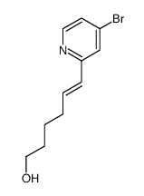 6-(4-bromopyridin-2-yl)hex-5-en-1-ol结构式