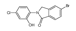 5-bromo-2-(4-chloro-2-hydroxyphenyl)-3H-isoindol-1-one Structure