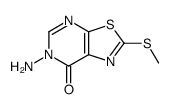 6-amino-2-methylsulfanyl-[1,3]thiazolo[5,4-d]pyrimidin-7-one Structure