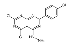 5,7-dichloro-4-hydrazino-2-(4-chlorophenyl)-2,4a-dihydropyrimido[4,5-d]pyrimidine Structure