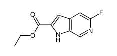 ethyl 5-fluoro-1H-pyrrolo[2,3-c]pyridine-2-carboxylate structure