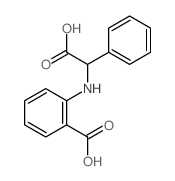 Benzeneacetic acid, a-[(2-carboxyphenyl)amino]- structure