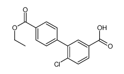 4-chloro-3-(4-ethoxycarbonylphenyl)benzoic acid结构式