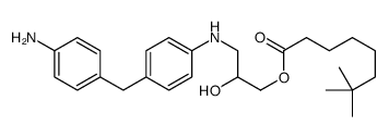 3-[[4-[(4-aminophenyl)methyl]phenyl]amino]-2-hydroxypropyl neodecanoate Structure