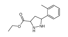 ethyl 5-(2-methylphenyl)pyrazolidine-3-carboxylate Structure