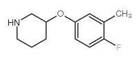 3-(4-Fluoro-3-methyl-phenoxy)-piperidine structure