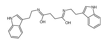 N,N'-bis[2-(1H-indol-3-yl)ethyl]butanediamide Structure