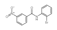 N-(2-Bromophenyl)-3-nitrobenzamide结构式