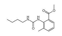 2-(3-Butyl-ureido)-3-methyl-benzoic acid methyl ester Structure