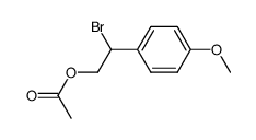 2-acetoxy-1-bromo-1-(4-methoxy-phenyl)-ethane结构式