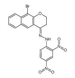 8-Brom-6,7-benzo-chromanon-(2,4-dinitro-phenylhydrazon)结构式