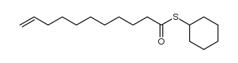 cyclohexyl 10-undecenothioate结构式