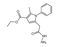 ETHYL 5-(2-HYDRAZINYL-2-OXOETHYL)-2-METHYL-1-PHENYL-1H-PYRROLE-3-CARBOXYLATE structure