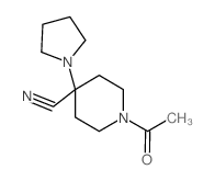 1-乙酰基-4-吡咯烷-1-基哌啶-4-甲腈图片