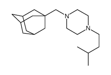 1-(1-adamantylmethyl)-4-(3-methylbutyl)piperazine Structure