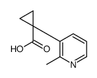 1-(2-methylpyridin-3-yl)cyclopropane-1-carboxylic acid结构式