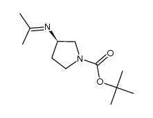 tert-butyl (R)-3-(propan-2-ylideneamino)pyrrolidine-1-carboxylate Structure