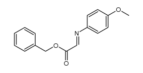 benzyl [(4-methoxyphenyl)imino]acetate结构式