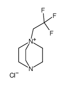 4-(2,2,2-trifluoroethyl)-1-aza-4-azoniabicyclo[2.2.2]octane,chloride Structure