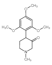 1-甲基-4-(2,4,6-三甲氧基苯基)哌啶-3-酮结构式