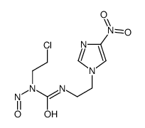 1-(2-chloroethyl)-3-[2-(4-nitroimidazol-1-yl)ethyl]-1-nitrosourea Structure