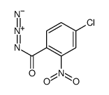 4-chloro-2-nitrobenzoyl azide结构式