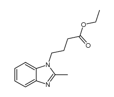 methyl 2-(2-methyl-1H-benzimidazol-1-yl)acetate结构式