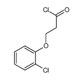 3-(2-chlorophenoxy)propanoyl chloride Structure