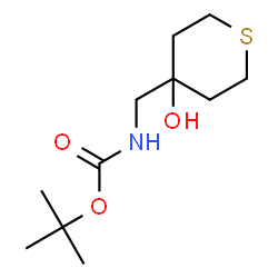 tert-butyl (4-hydroxytetrahydro-2H-thiopyran-4-yl)Methylcarbamate结构式