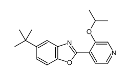 5-tert-butyl-2-(3-propan-2-yloxypyridin-4-yl)-1,3-benzoxazole结构式